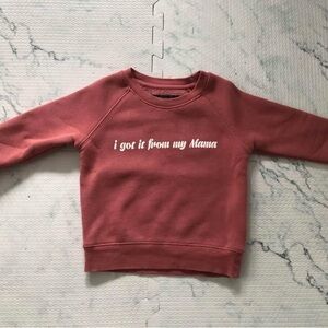 Brunette The Label Kids Sweatshirt in Rose